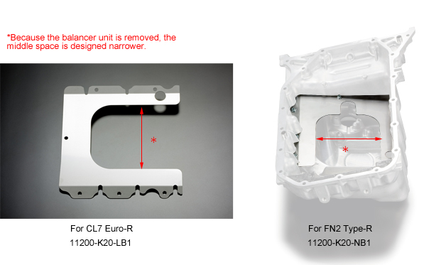 K20A(CL7/FN2) Balancer Shaft Killer Optional Baffle Plate